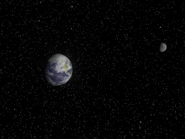 The Earth and Moon from the old three.js homepage