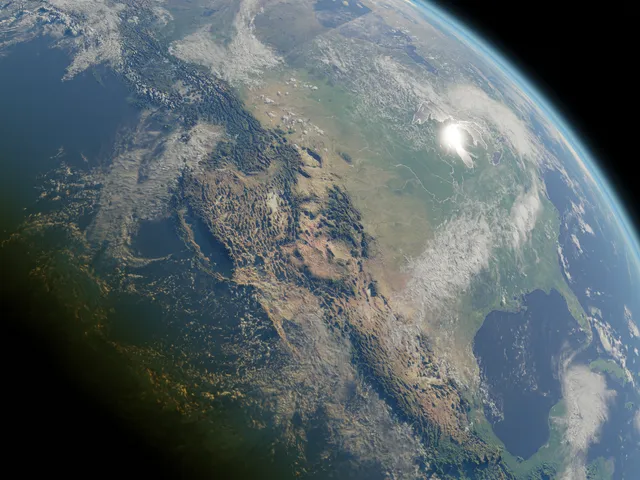 Blender render of the Earth